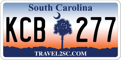 SC license plate KCB277