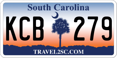 SC license plate KCB279