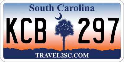 SC license plate KCB297