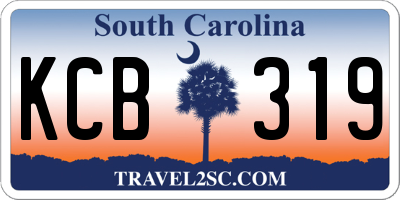 SC license plate KCB319