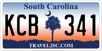 SC license plate KCB341