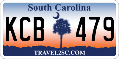 SC license plate KCB479