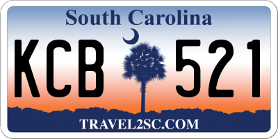 SC license plate KCB521