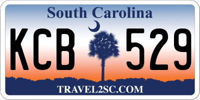 SC license plate KCB529