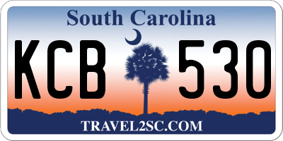 SC license plate KCB530