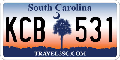 SC license plate KCB531