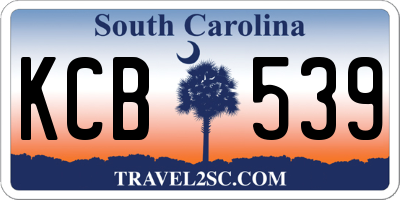 SC license plate KCB539