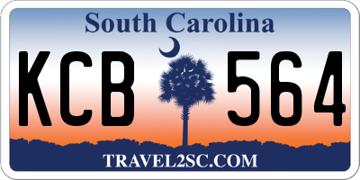 SC license plate KCB564