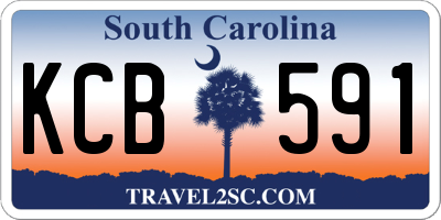 SC license plate KCB591