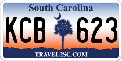 SC license plate KCB623