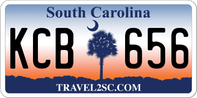 SC license plate KCB656