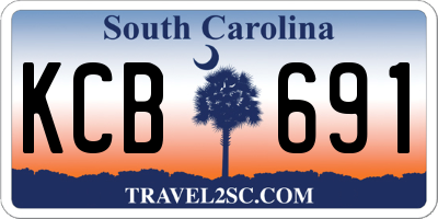 SC license plate KCB691