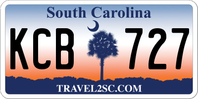 SC license plate KCB727