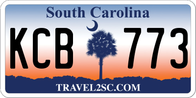 SC license plate KCB773