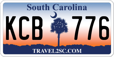 SC license plate KCB776