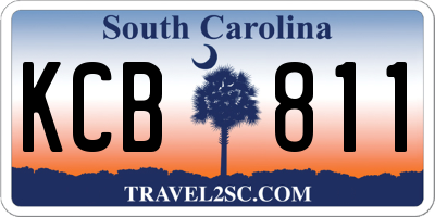 SC license plate KCB811