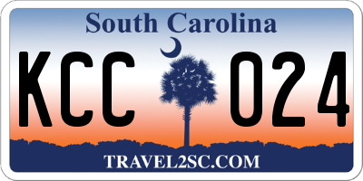 SC license plate KCC024