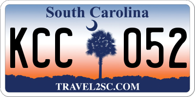 SC license plate KCC052
