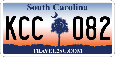 SC license plate KCC082