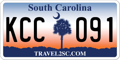 SC license plate KCC091