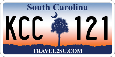 SC license plate KCC121