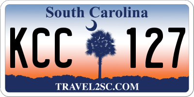 SC license plate KCC127