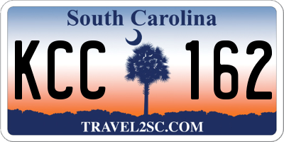 SC license plate KCC162