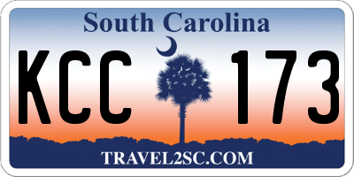 SC license plate KCC173
