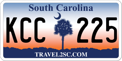 SC license plate KCC225