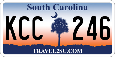 SC license plate KCC246