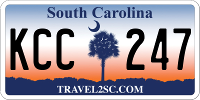 SC license plate KCC247