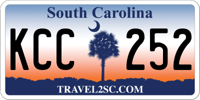 SC license plate KCC252