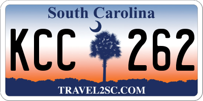 SC license plate KCC262