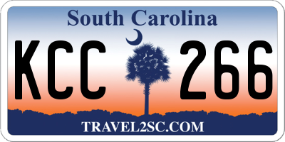 SC license plate KCC266