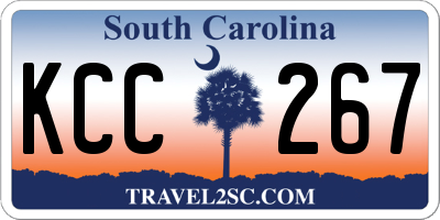 SC license plate KCC267