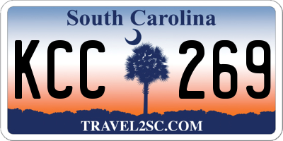SC license plate KCC269
