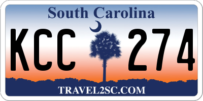 SC license plate KCC274