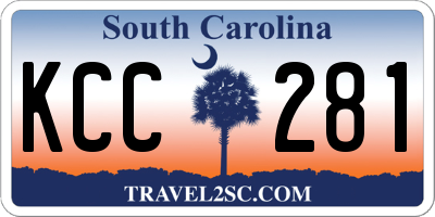 SC license plate KCC281