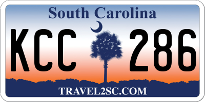 SC license plate KCC286