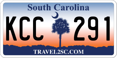 SC license plate KCC291