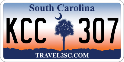 SC license plate KCC307