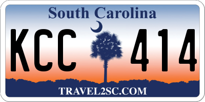 SC license plate KCC414