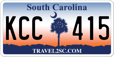 SC license plate KCC415