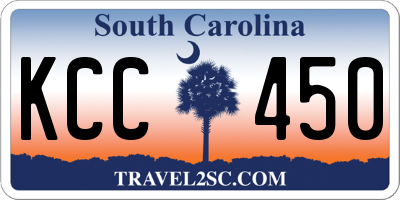 SC license plate KCC450