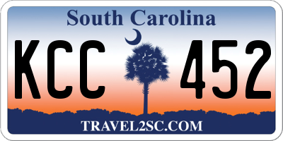 SC license plate KCC452
