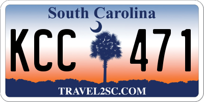 SC license plate KCC471