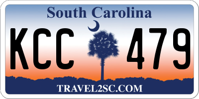 SC license plate KCC479