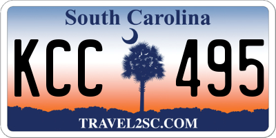 SC license plate KCC495