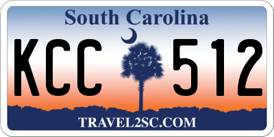 SC license plate KCC512
