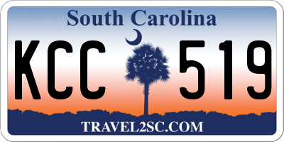 SC license plate KCC519